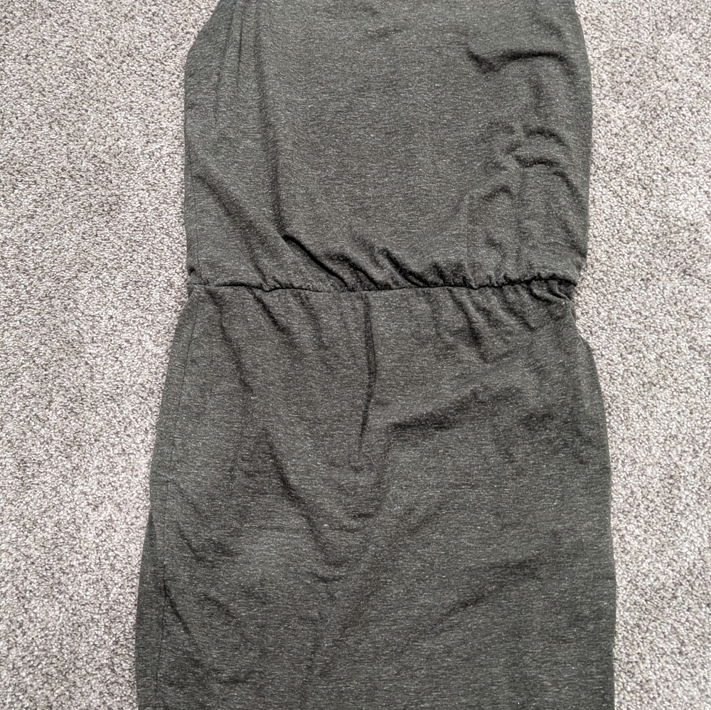 Athleta Dark Olive Green Dress, M